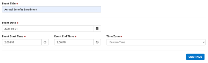 Managed Webcast Form-Event Title and Date Time